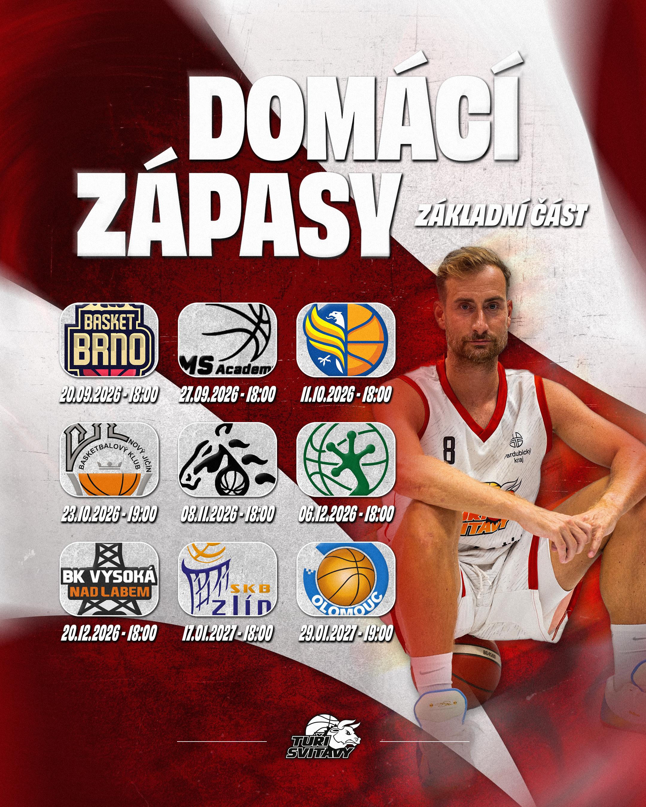 Rozpis domácích zápasů